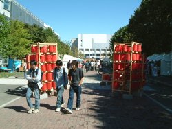 環境デザイン学科１年＆建築学科１年　制作ちょうちん