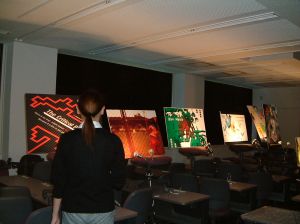 CGで作ったポスター展示。