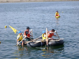 海洋少年団の小学生達もがんばりました
