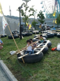 応援団の試乗会
