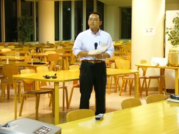 司会進行は、同窓会会計細川和彦氏（建築21期）でした