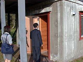 サウナ室(バーベキューデッキの1階に)